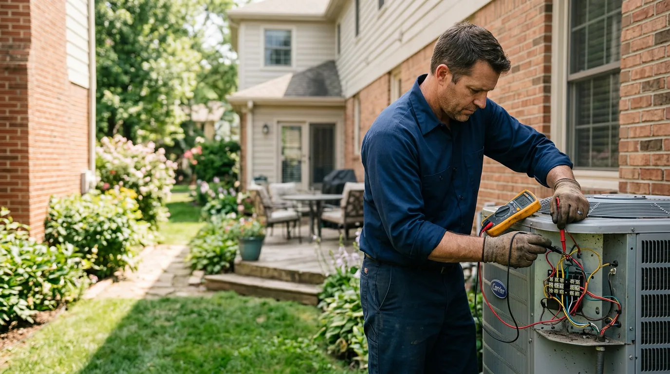 HVAC technician working near West Finley, PA
